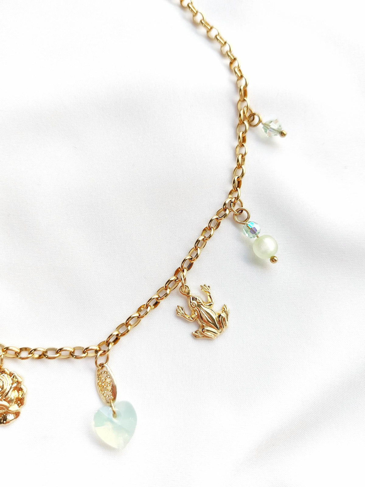 TEDDY BEAR aurora heart necklace