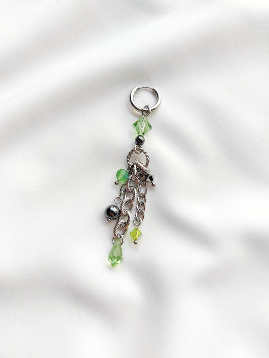 BRAT Silver and Green Single Loop