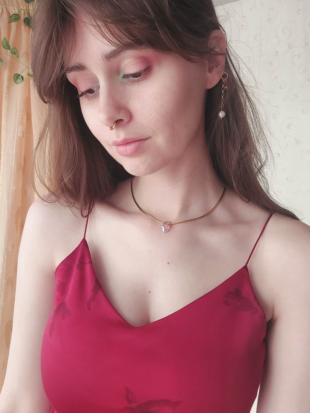TEDDY BEAR aurora heart necklace
