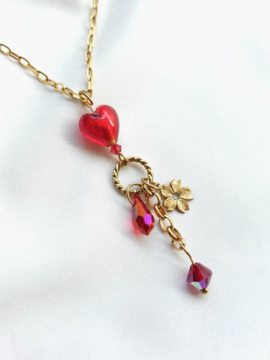 PROMISE gold necklace charm pendant