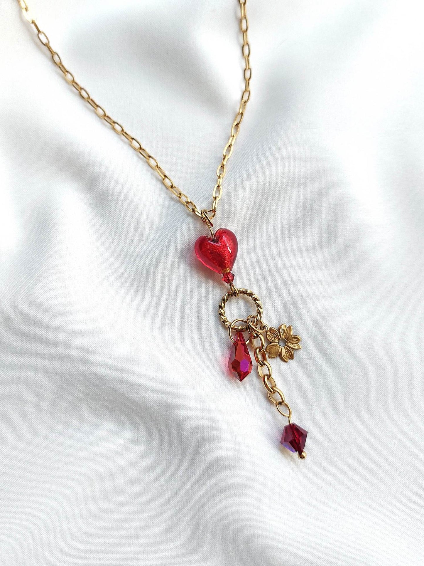 PROMISE gold necklace charm pendant