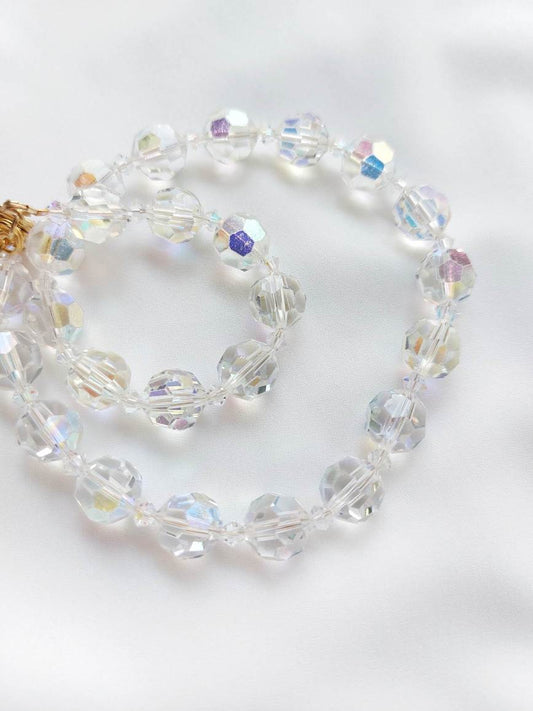 SPRING WATER crystal bead necklace