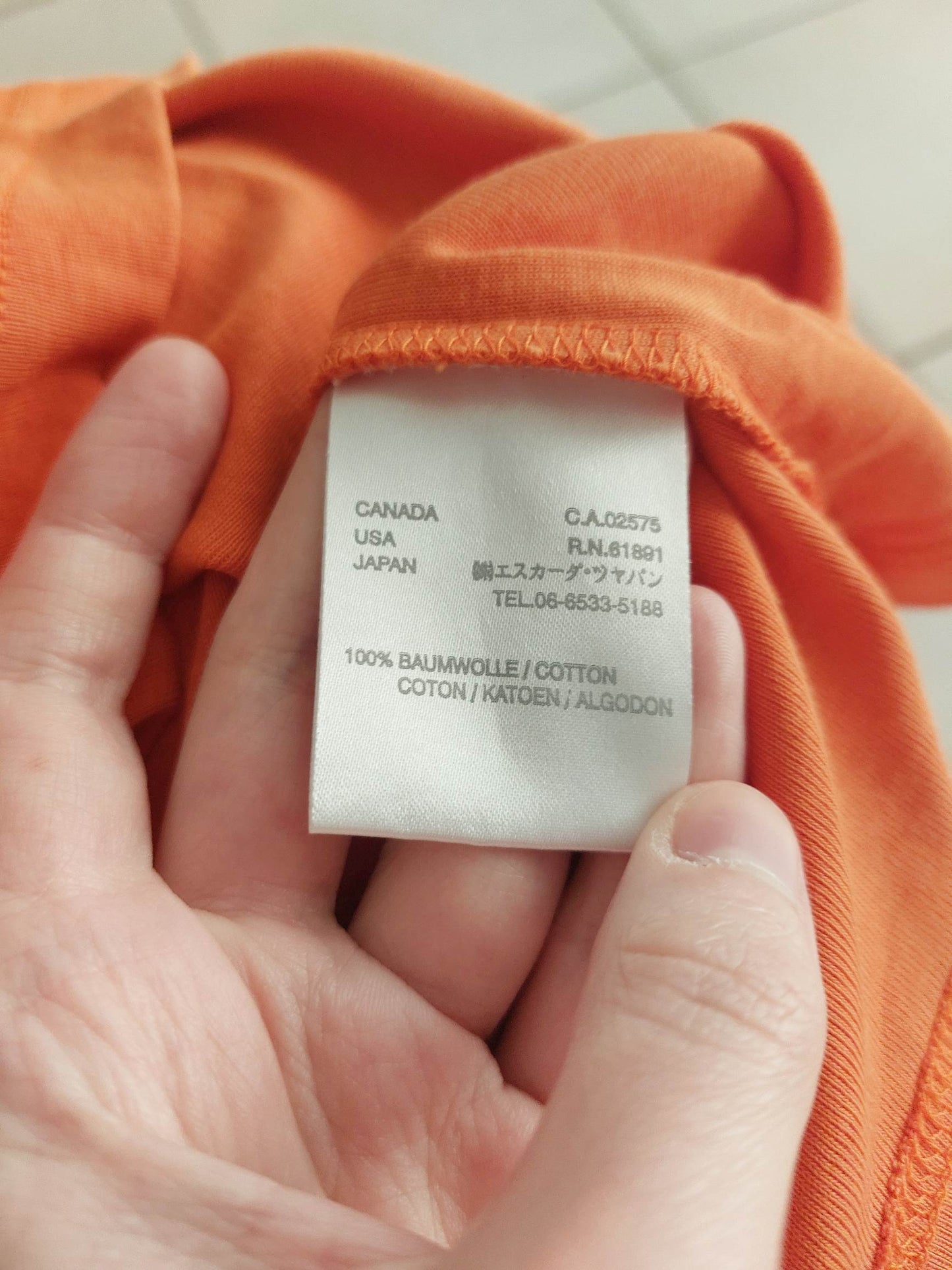 ORANGE BLOSSOM orange tank top with flower embroidery size 36/38