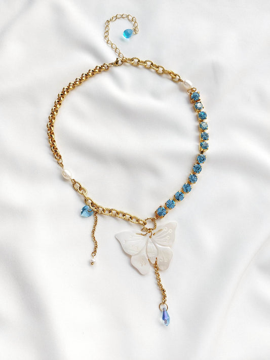 TEDDY BEAR aurora heart necklace