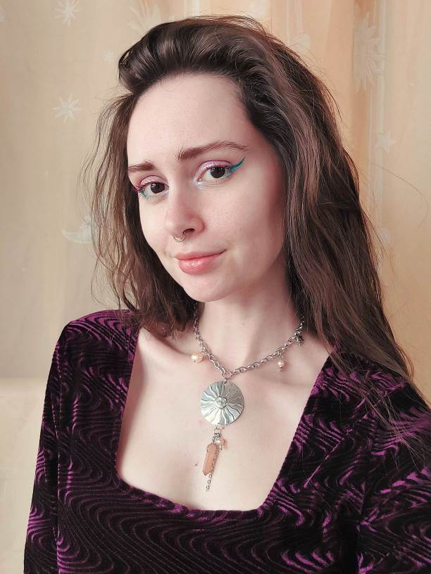 IMMENSITY silver-plated large sun necklace