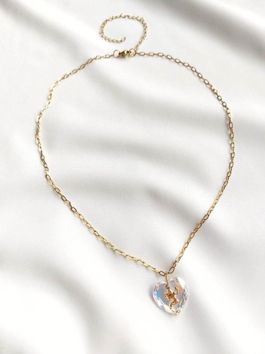 MUSE mermaid heart pendant necklace