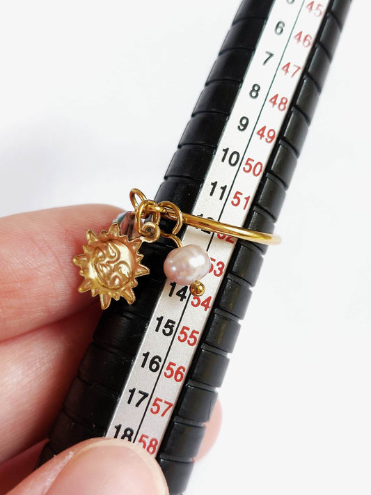 SWEET Asteria pastel sun ring