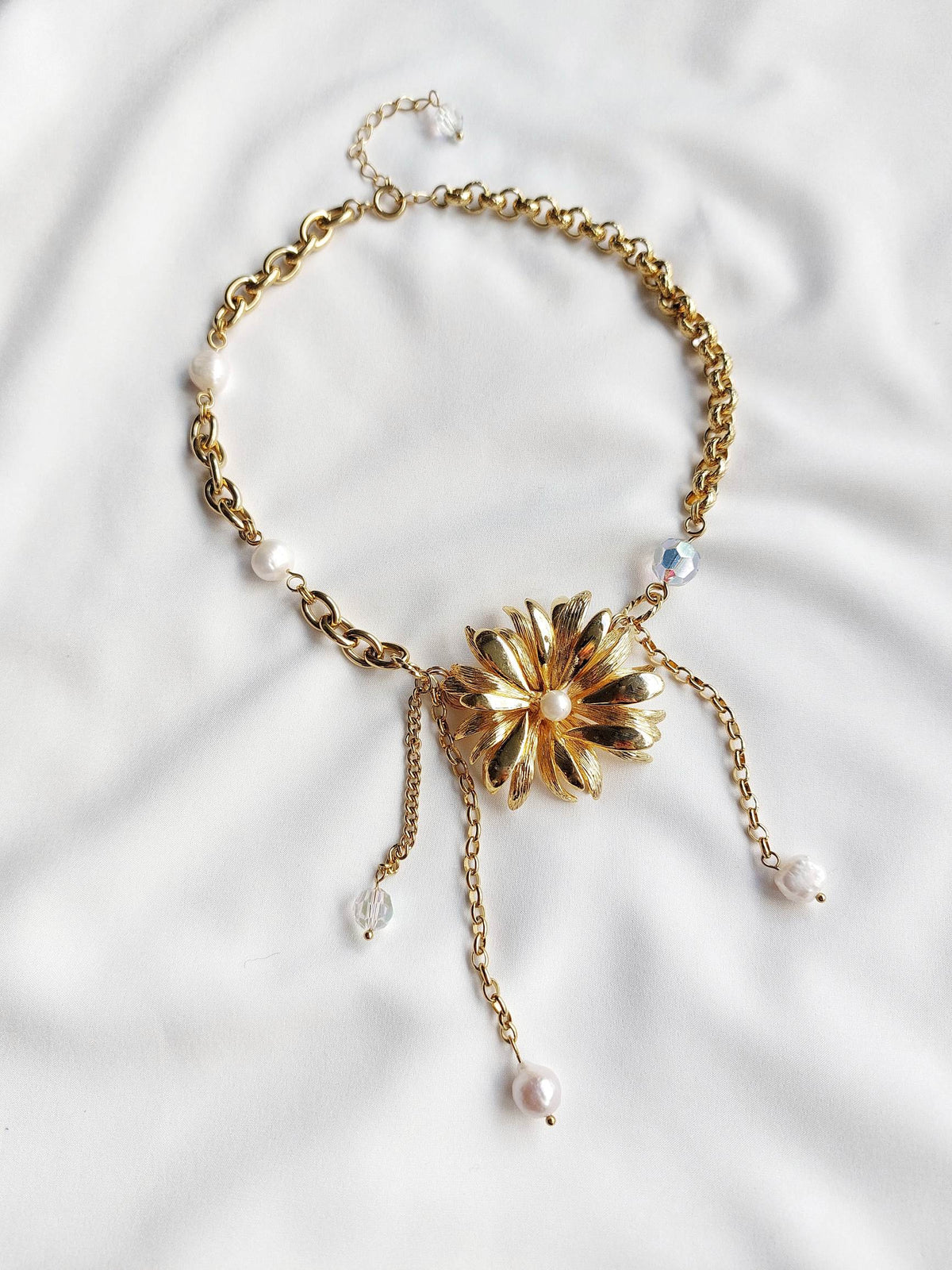 TEDDY BEAR aurora heart necklace