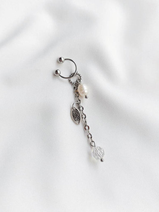 XIMA silver earcuff with pearls