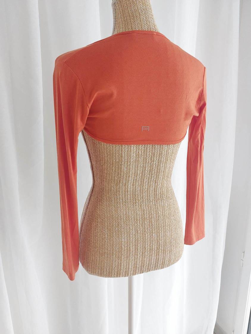 SAFRAN Red camisole with patterns and embroidery Size 36/38