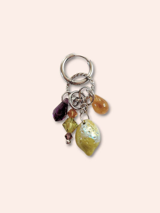 VITAMINE colorful lemon single earring