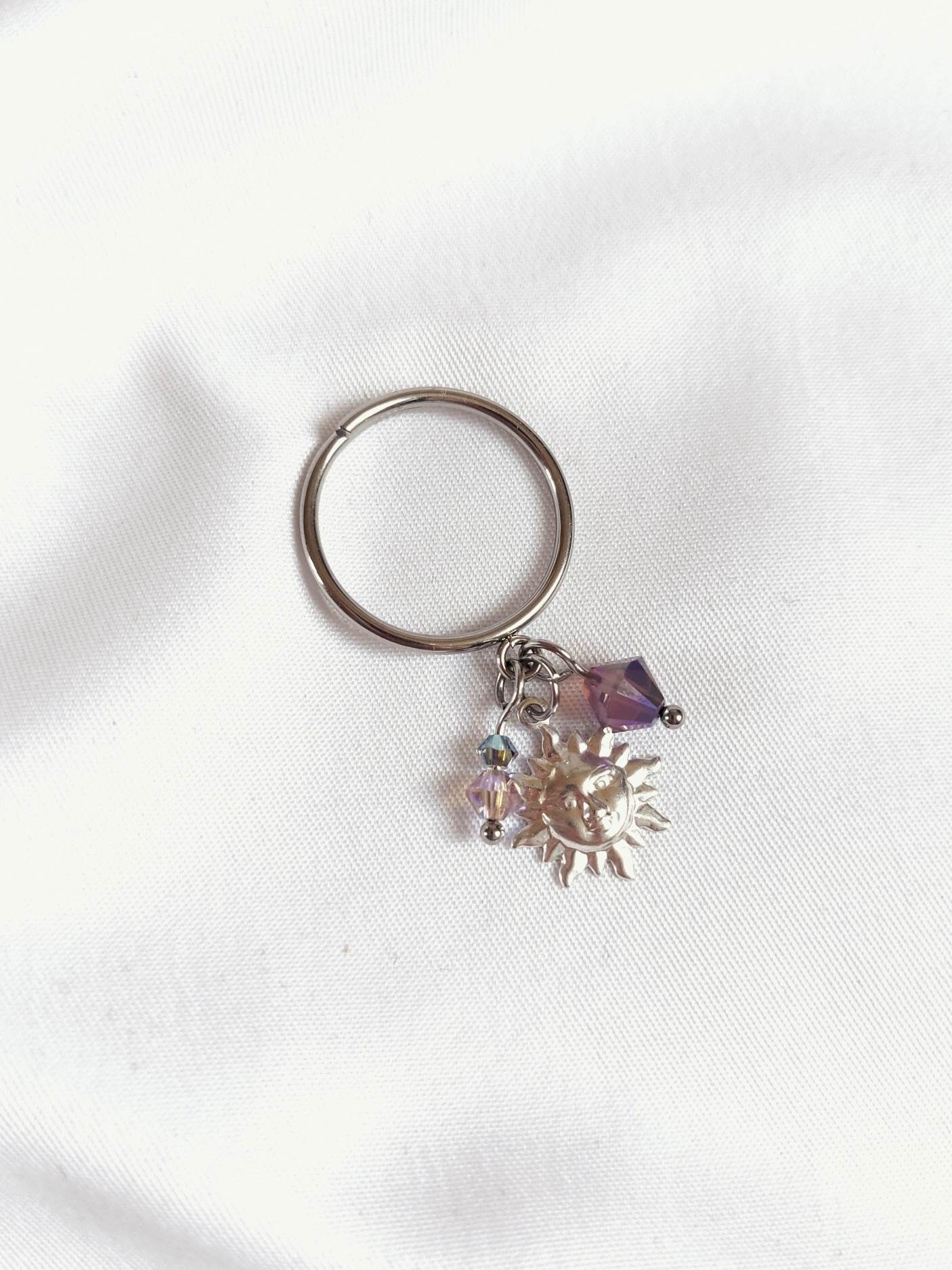 ECLIPSE Astéria silver sun ring size 55