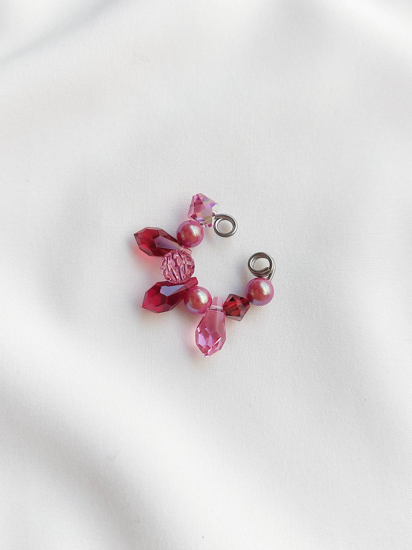 GRENADE gold and red earcuff