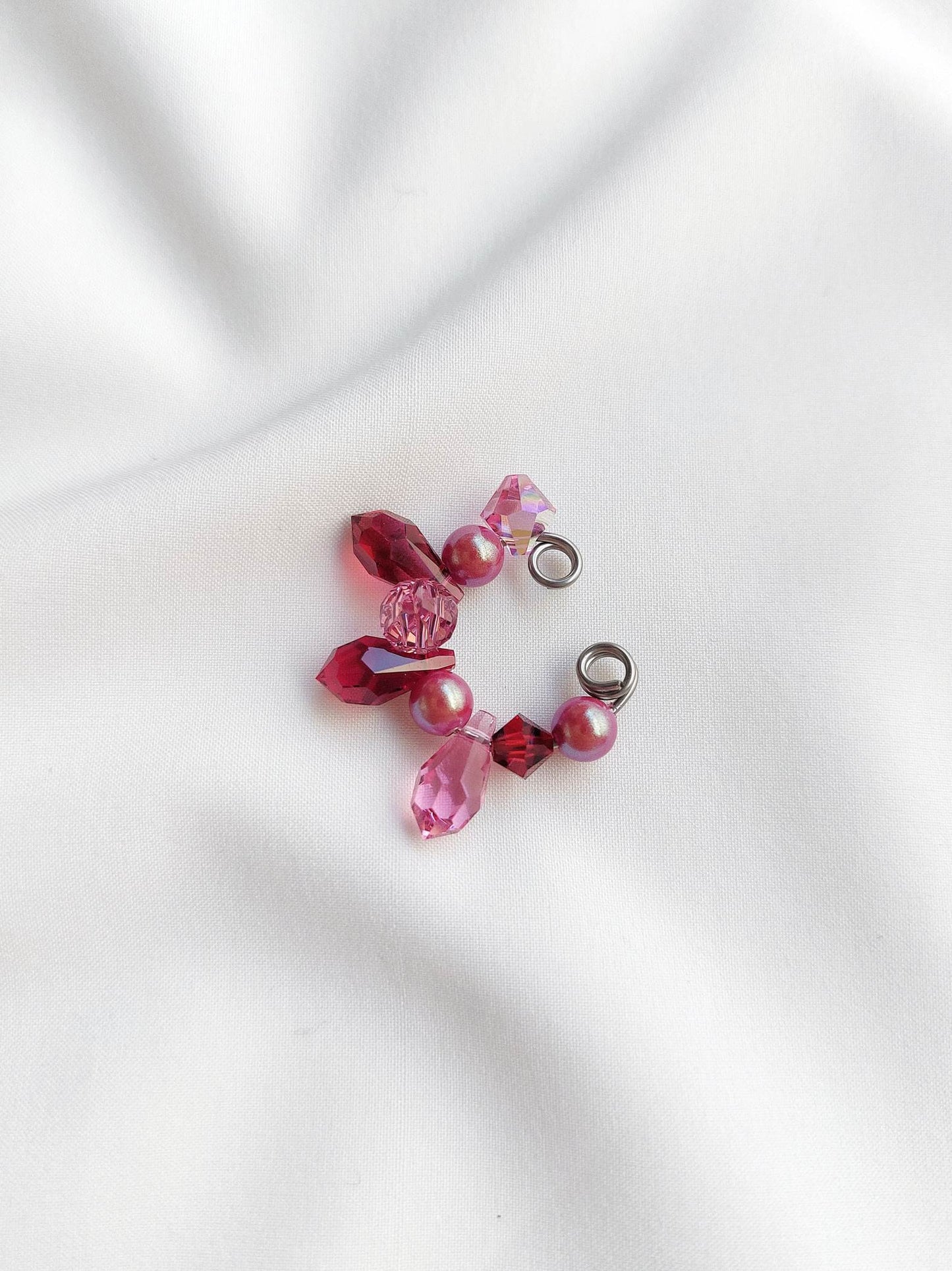GRENADE gold and red earcuff