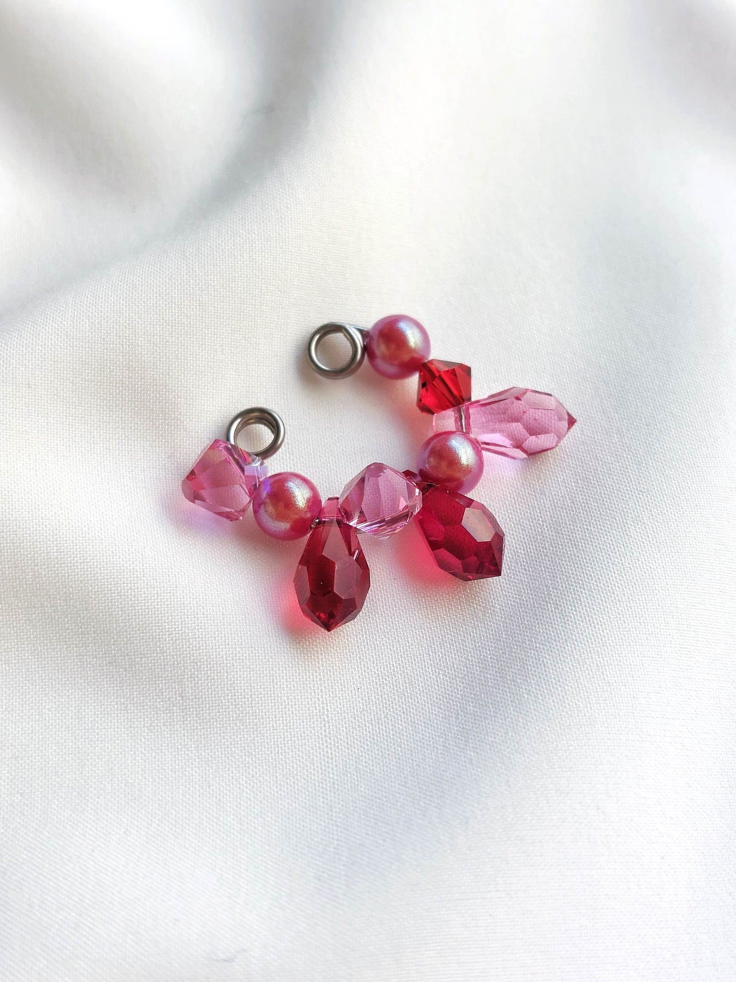 GRENADE gold and red earcuff