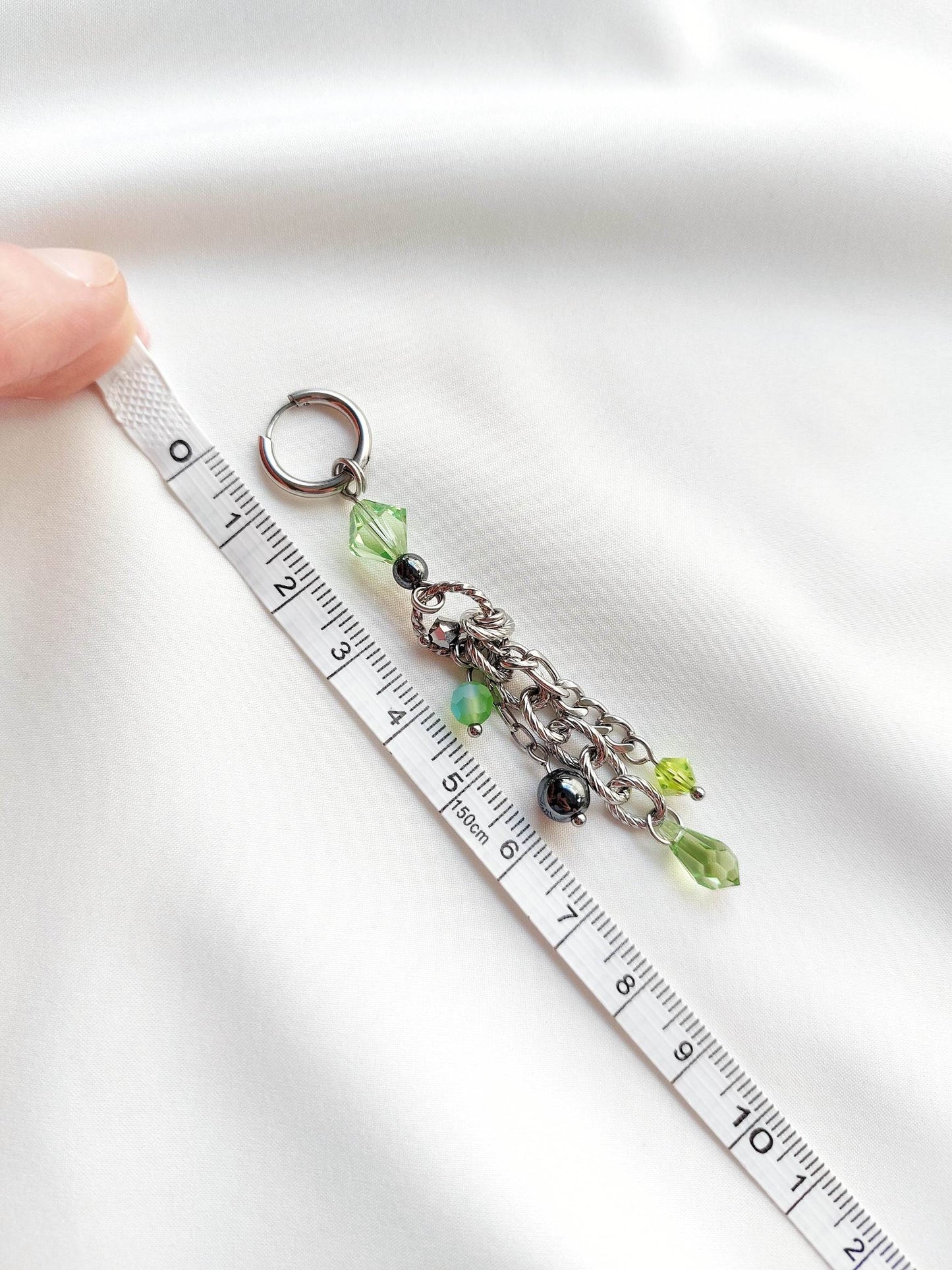 BRAT Silver and Green Single Loop