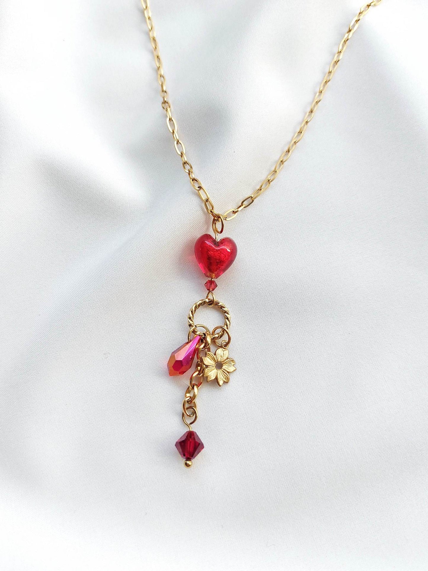 PROMISE gold necklace charm pendant