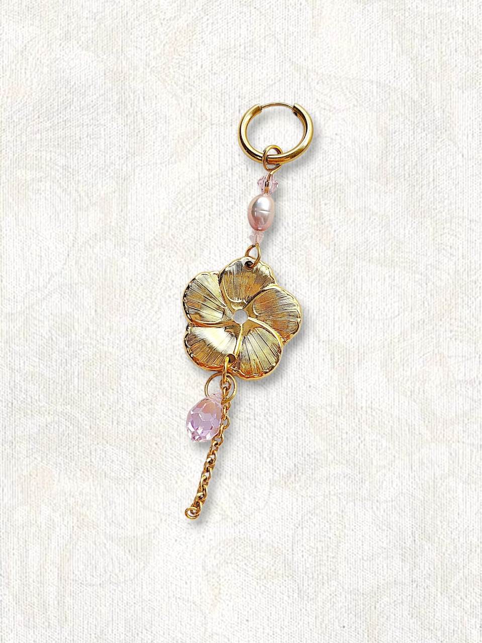 DÉLICE monoboucle fleur pastel
