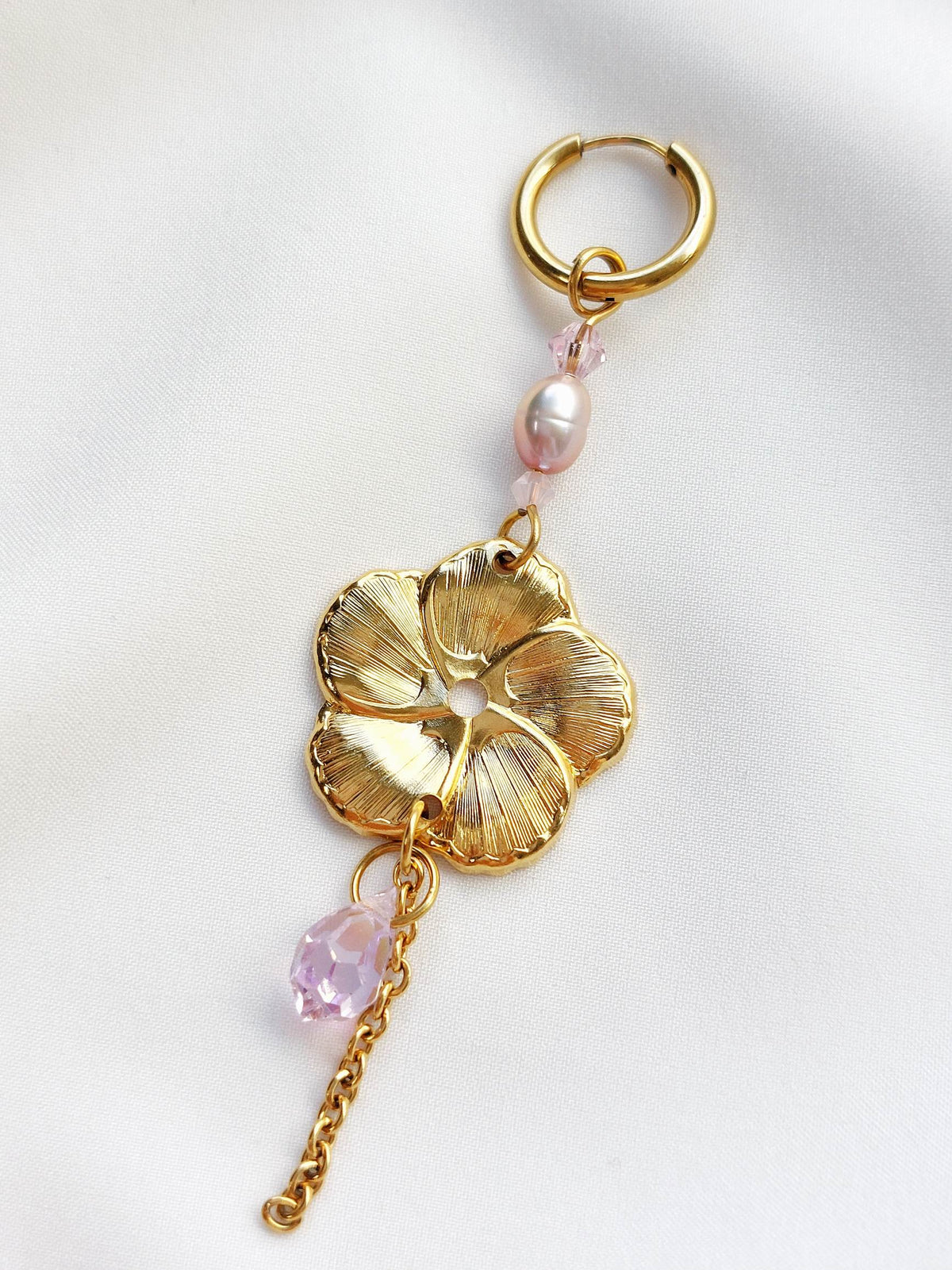 DÉLICE monoboucle fleur pastel