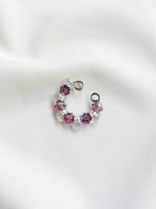 GRENADE gold and red earcuff