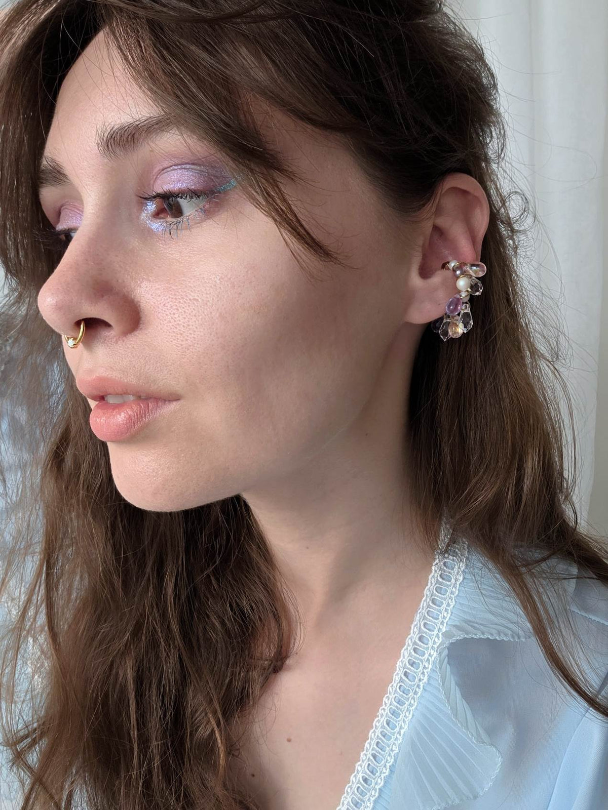 DREAMY earcuff avec gouttes pastels