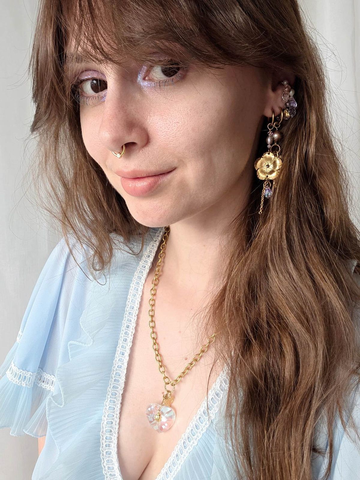 DREAMY earcuff avec gouttes pastels