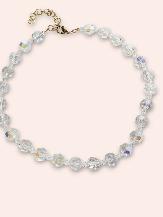 SPRING WATER crystal bead necklace