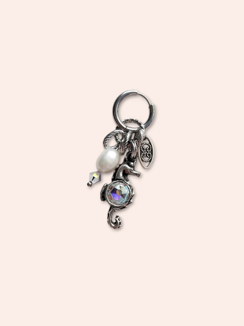 FOAM Seahorse Single-Loop Earring