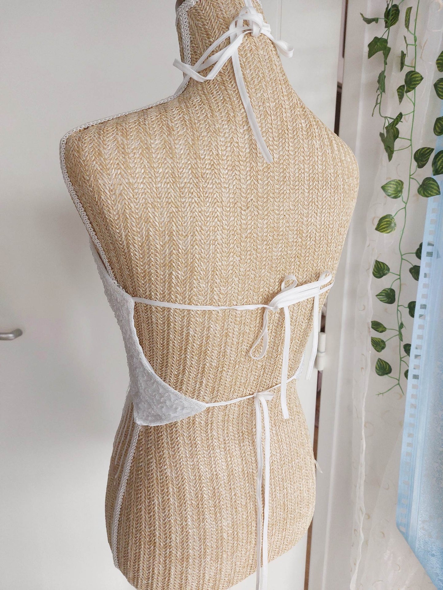 LUSTRE Beaded butterfly backless top, size 34 to 38