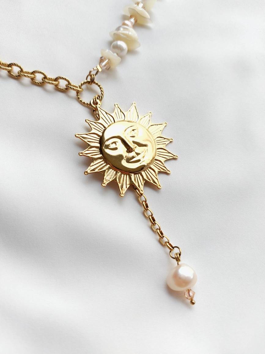 EMBLA large sun necklace