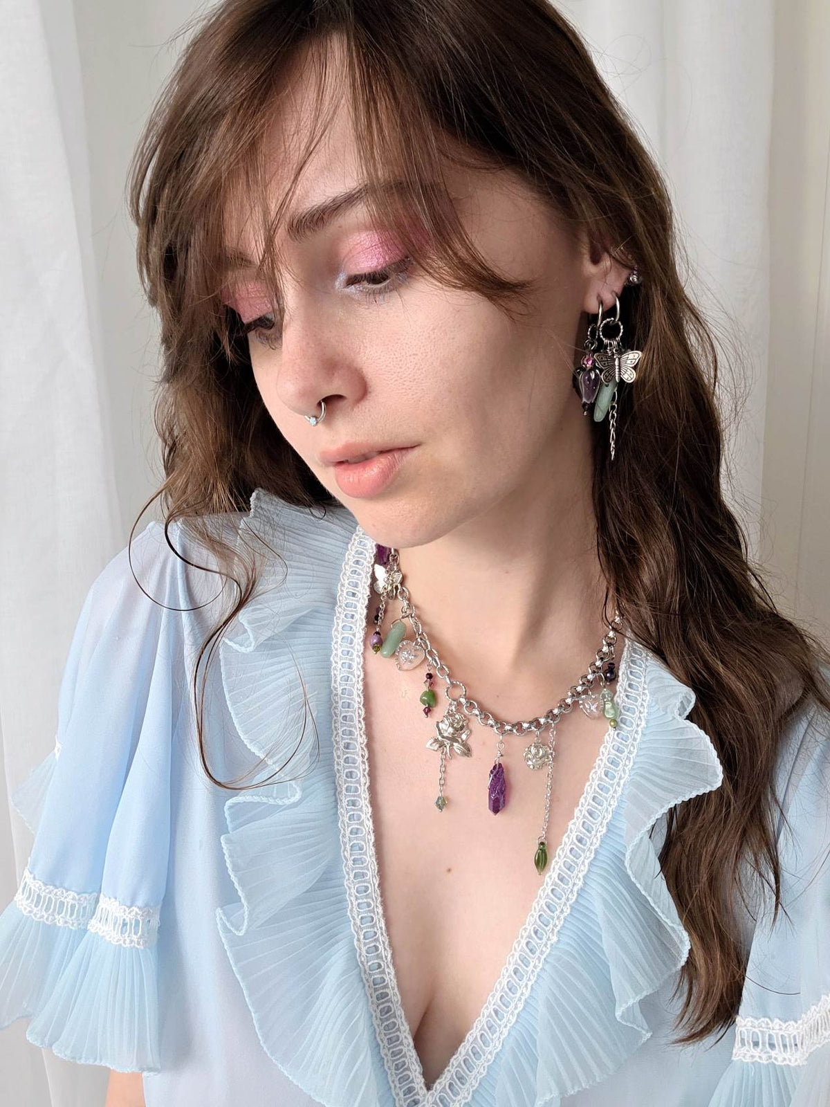 ENVOUTEMENT collier dark romantique argenté