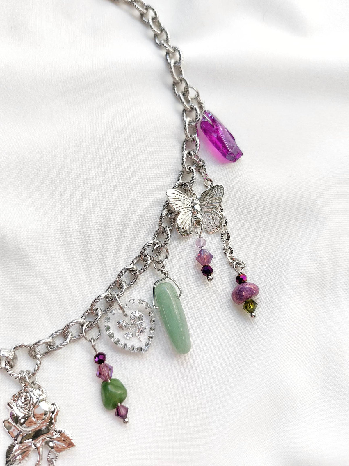 ENVOUTEMENT collier dark romantique argenté