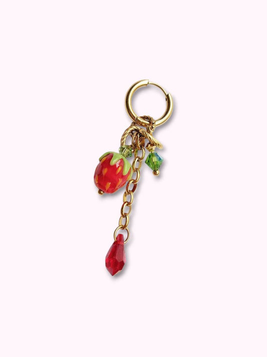 STRAWBERRY single-loop pearl strawberry