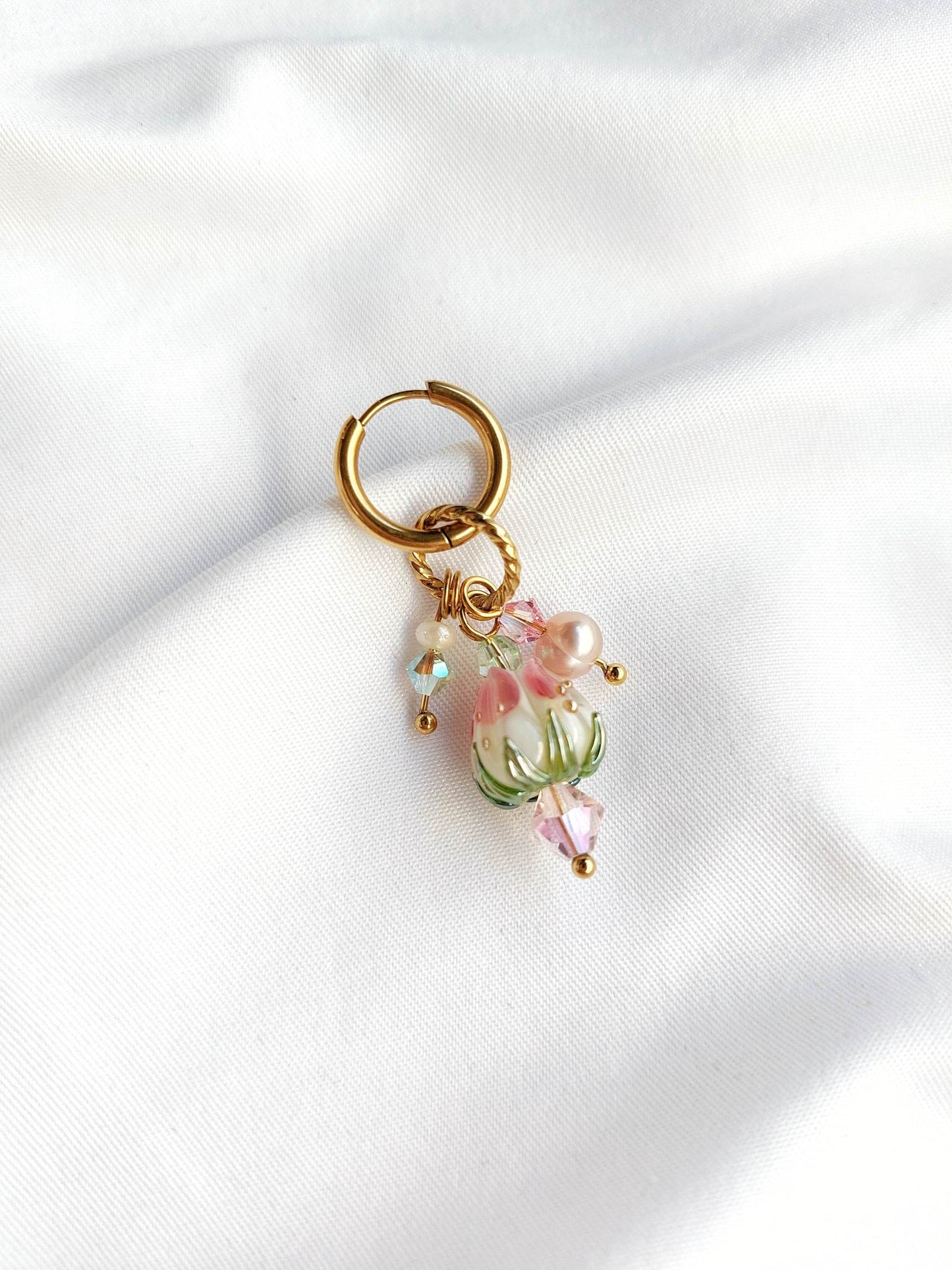 FLORAISON monoboucle fleur pastel