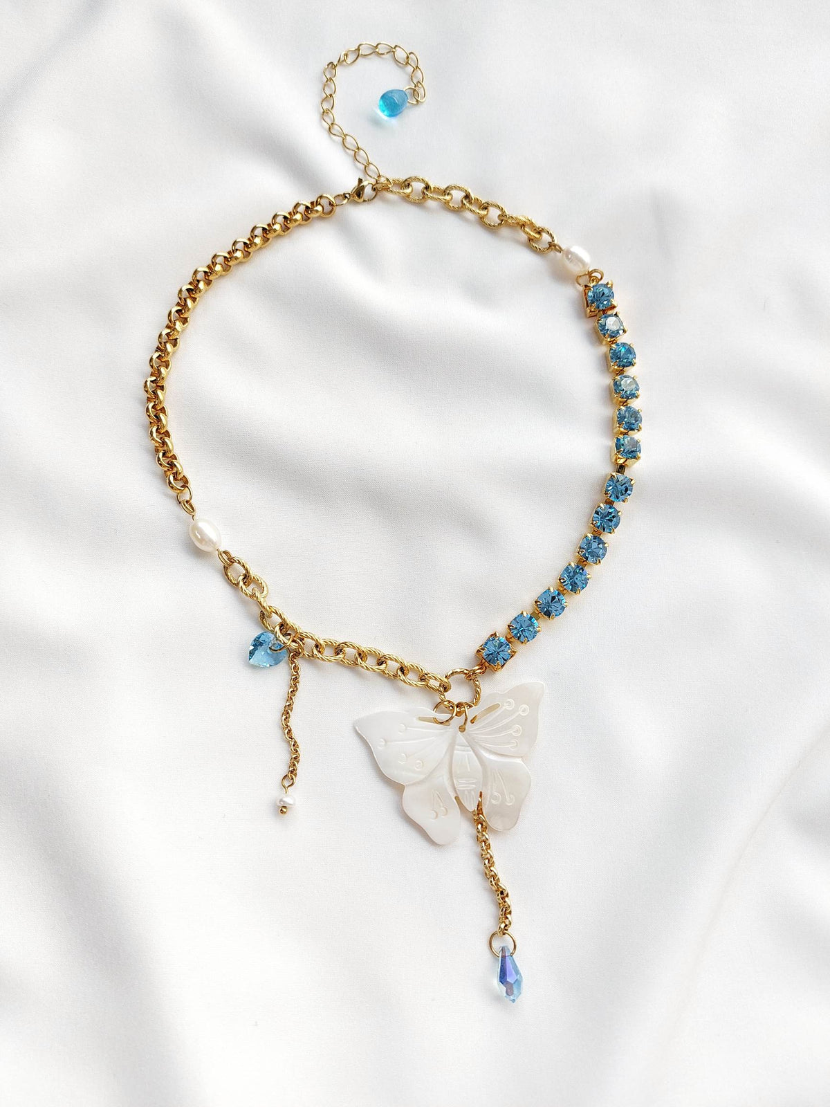 GRÂCE collier doré papillon