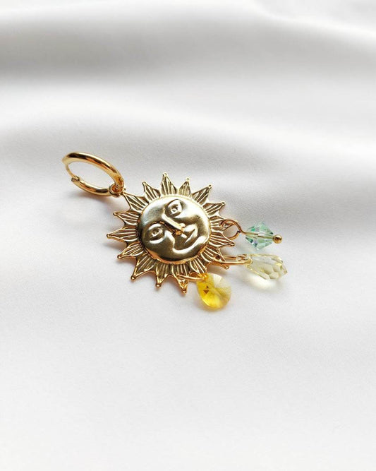 HALO sun and crystal single hoop