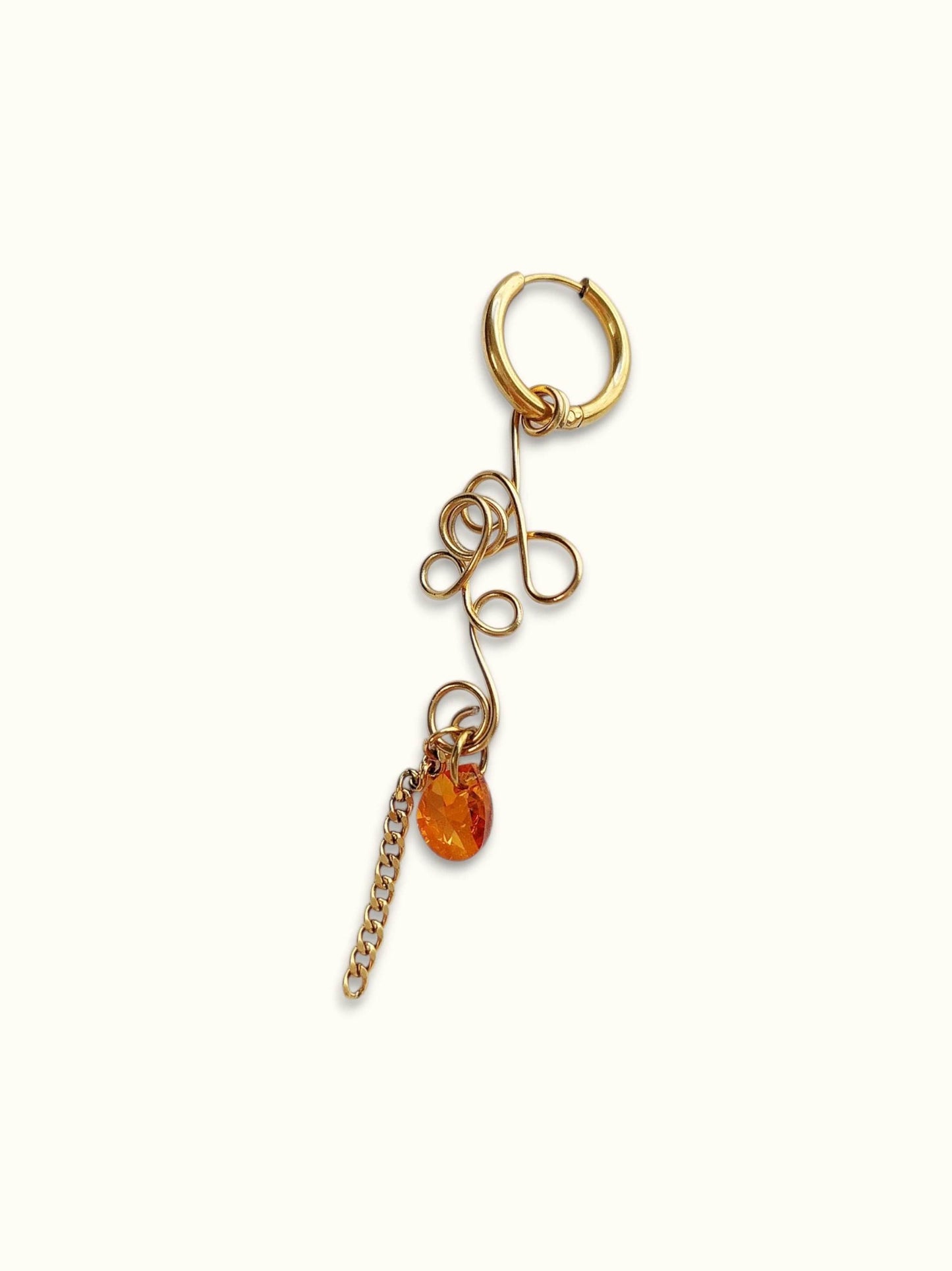 INFINITY single loop scroll and crystal