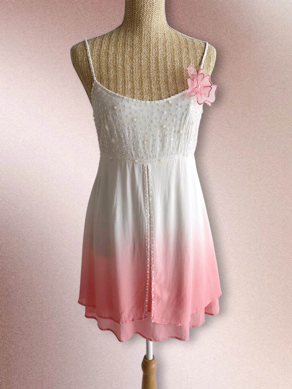 INNOCENCE robe blanche customisée René Derhy T.38