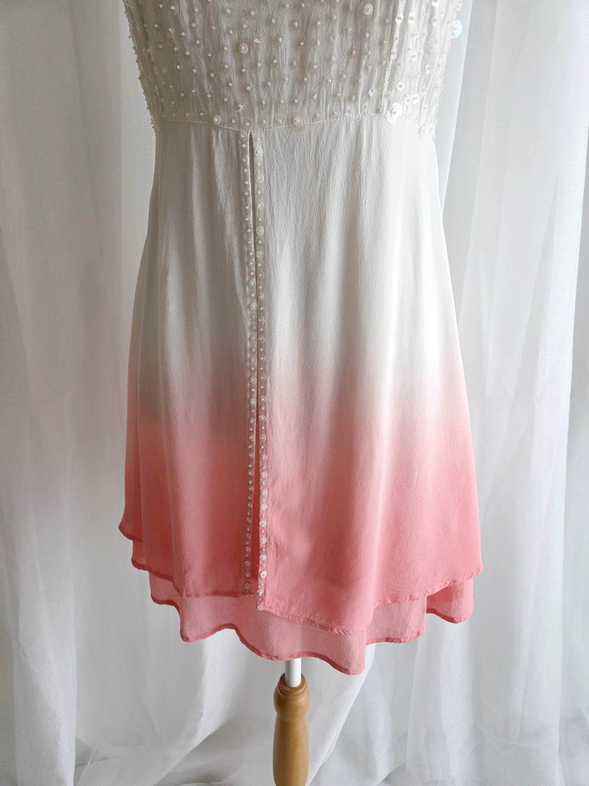 INNOCENCE robe blanche customisée René Derhy T.38