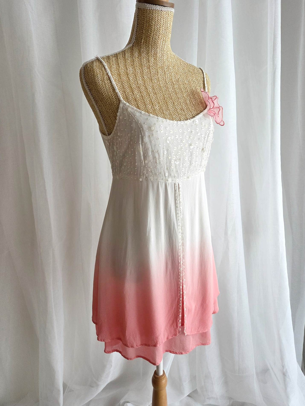 INNOCENCE robe blanche customisée René Derhy T.38