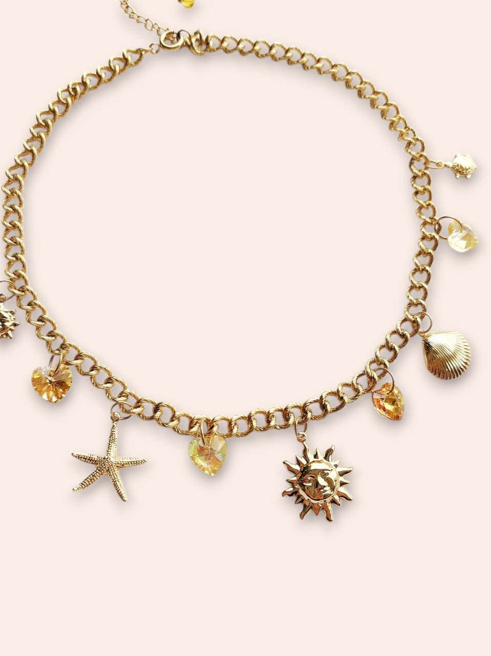 JOY gold and sun yellow necklace
