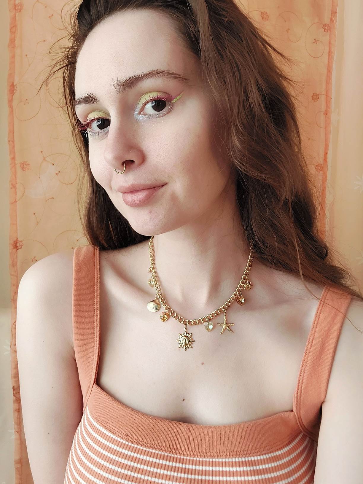 JOY gold and sun yellow necklace