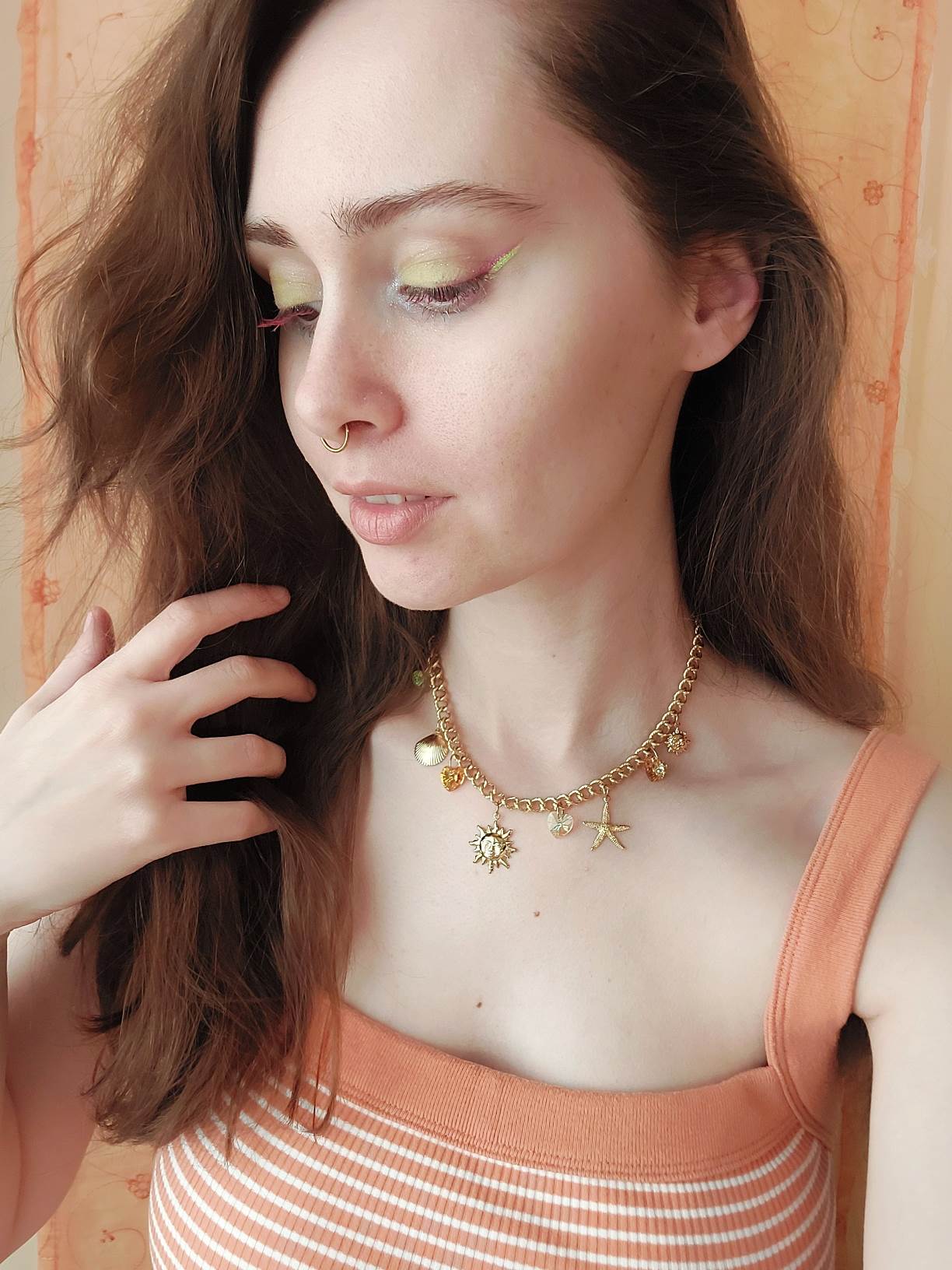 JOY gold and sun yellow necklace