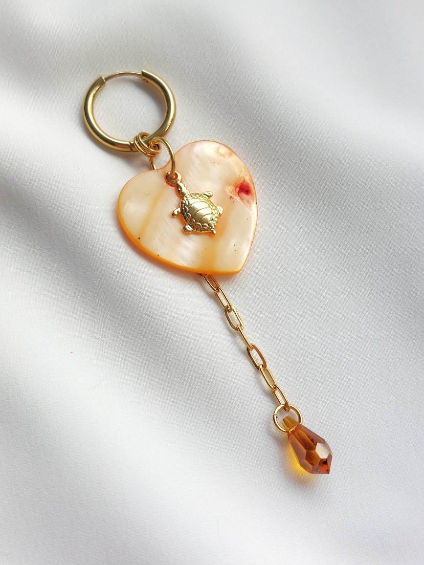 MIDI SOLAR single loop mother of pearl and tortoise