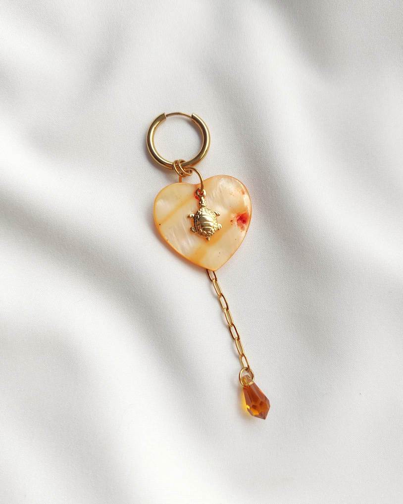 MIDI SOLAR single loop mother of pearl and tortoise