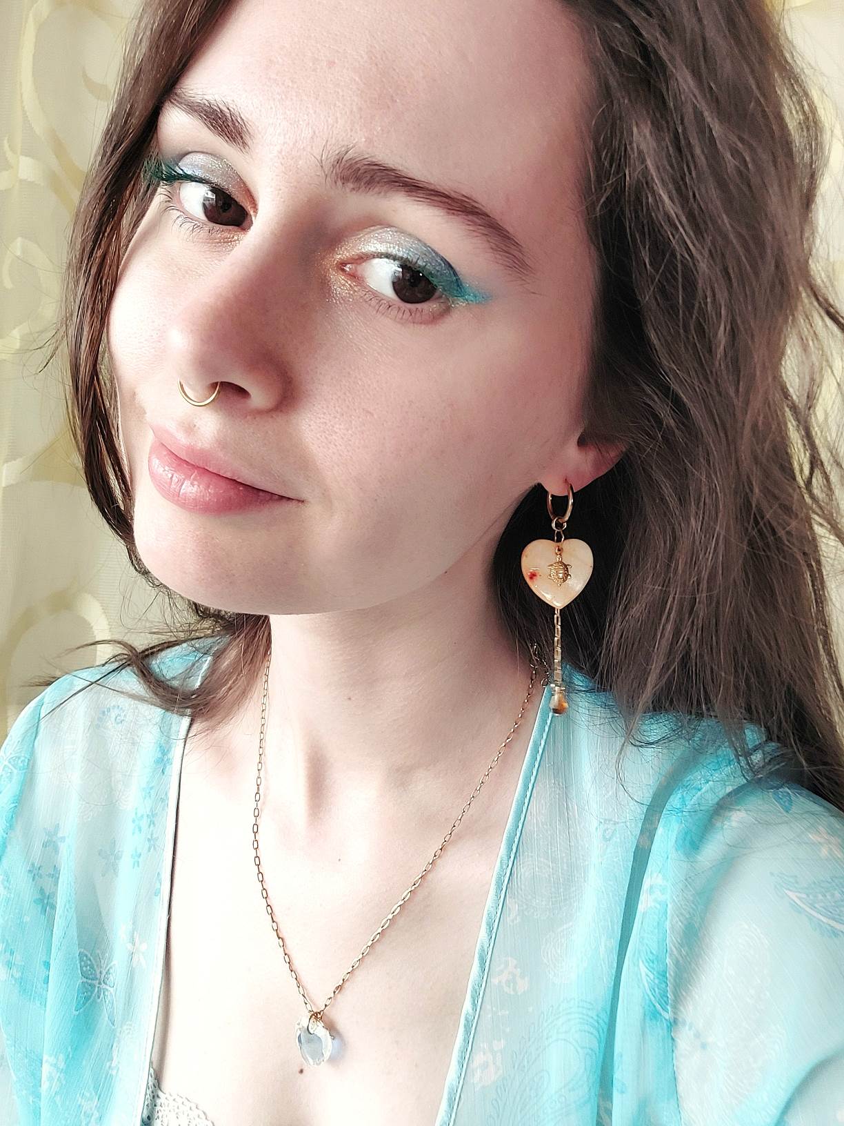MIDI SOLAR single loop mother of pearl and tortoise