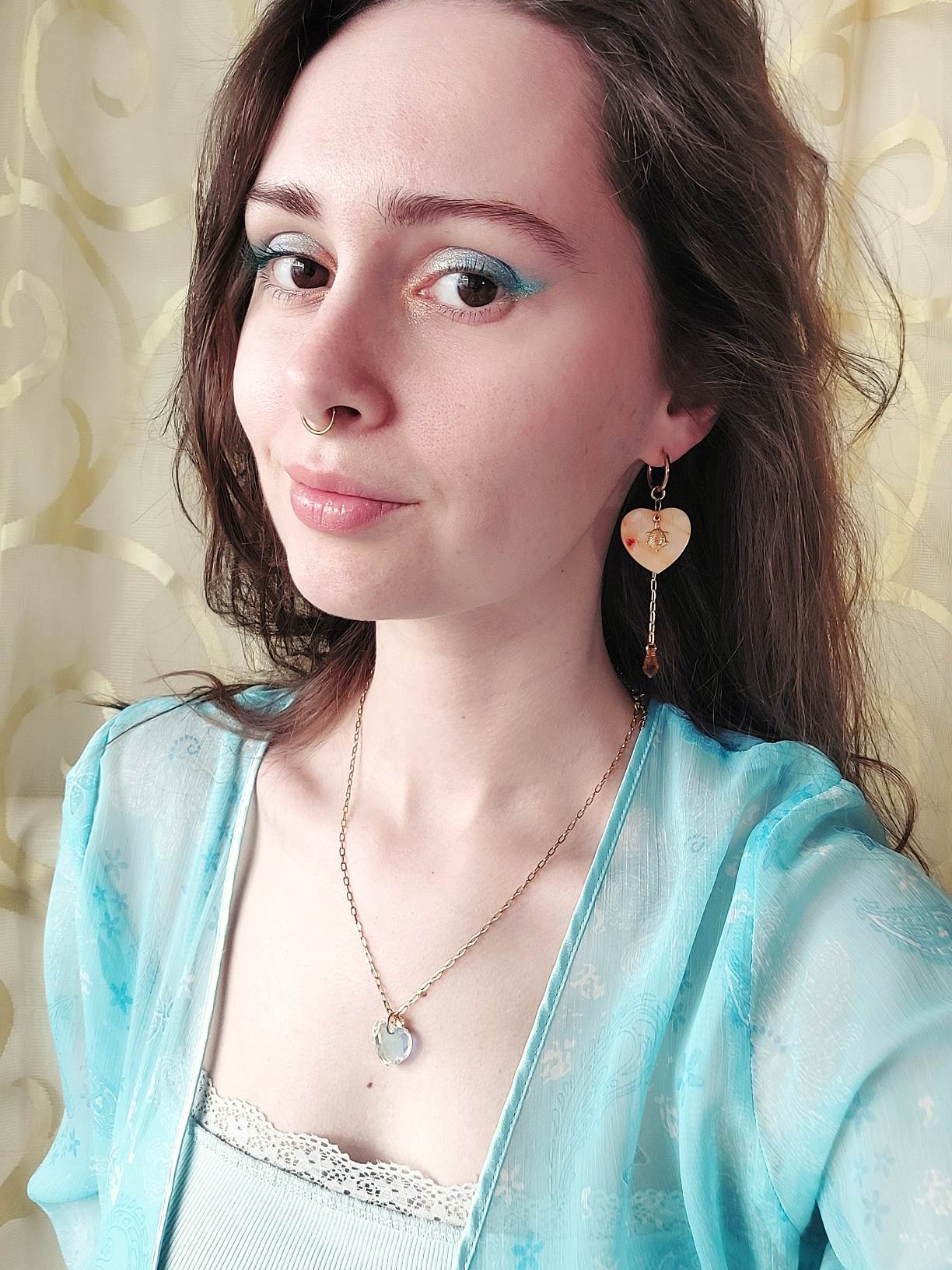 MIDI SOLAR single loop mother of pearl and tortoise
