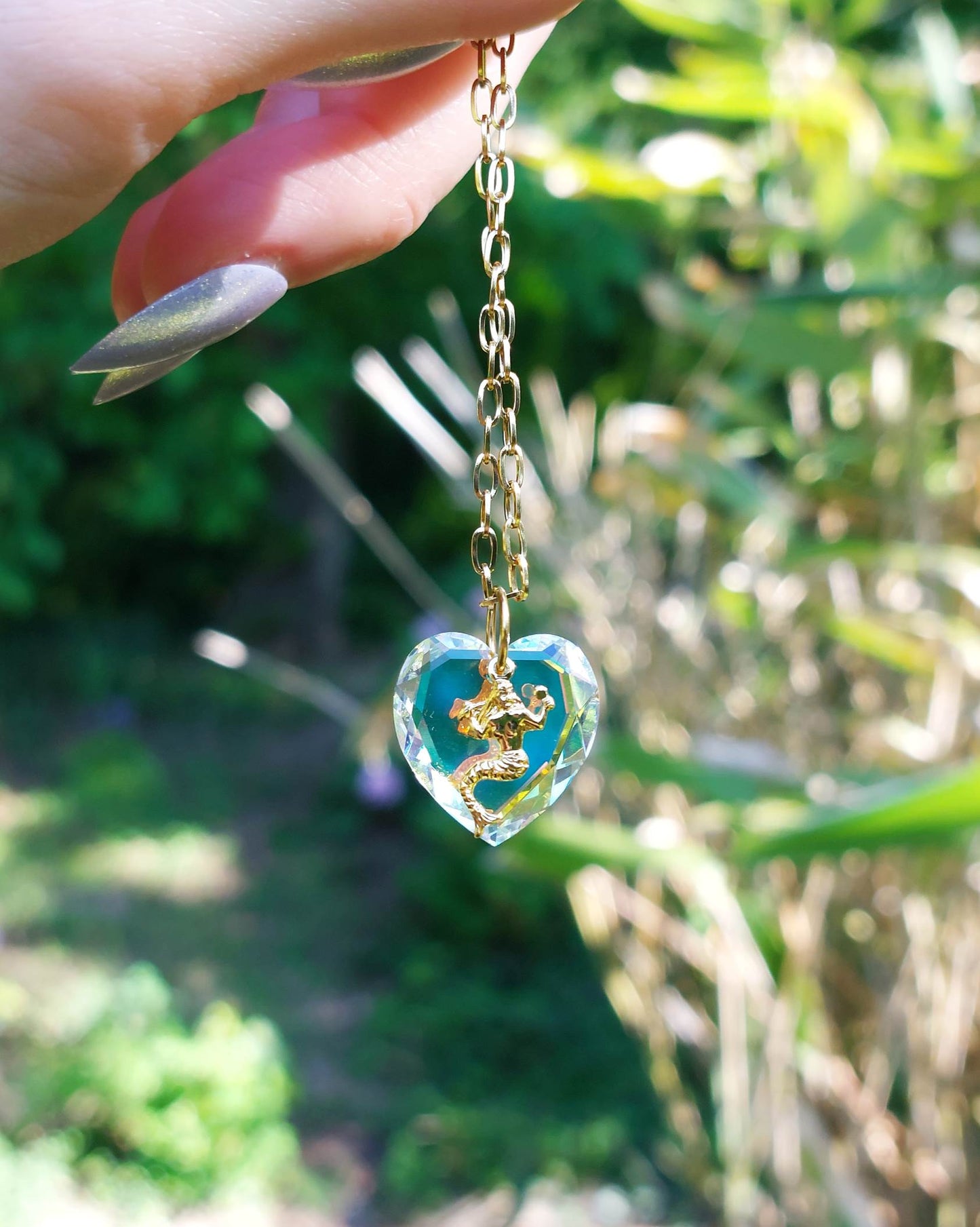 MUSE mermaid heart pendant necklace