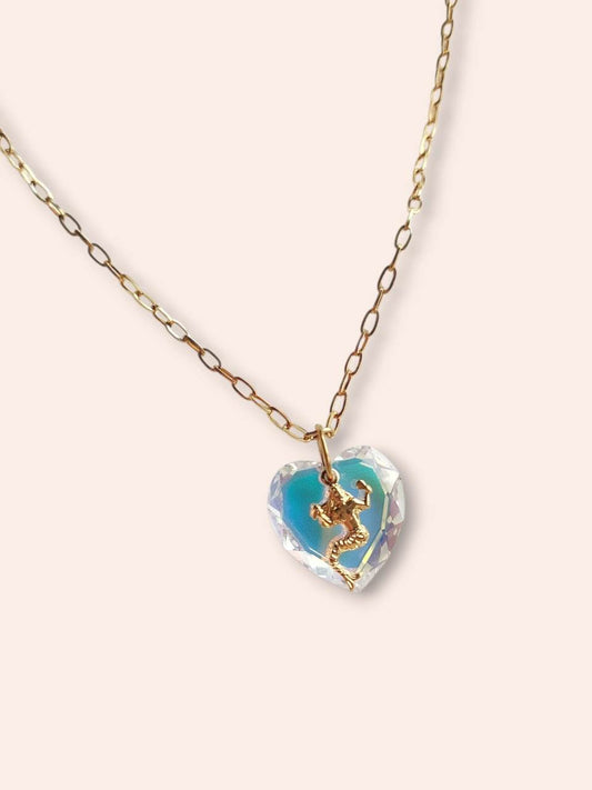 MUSE mermaid heart pendant necklace
