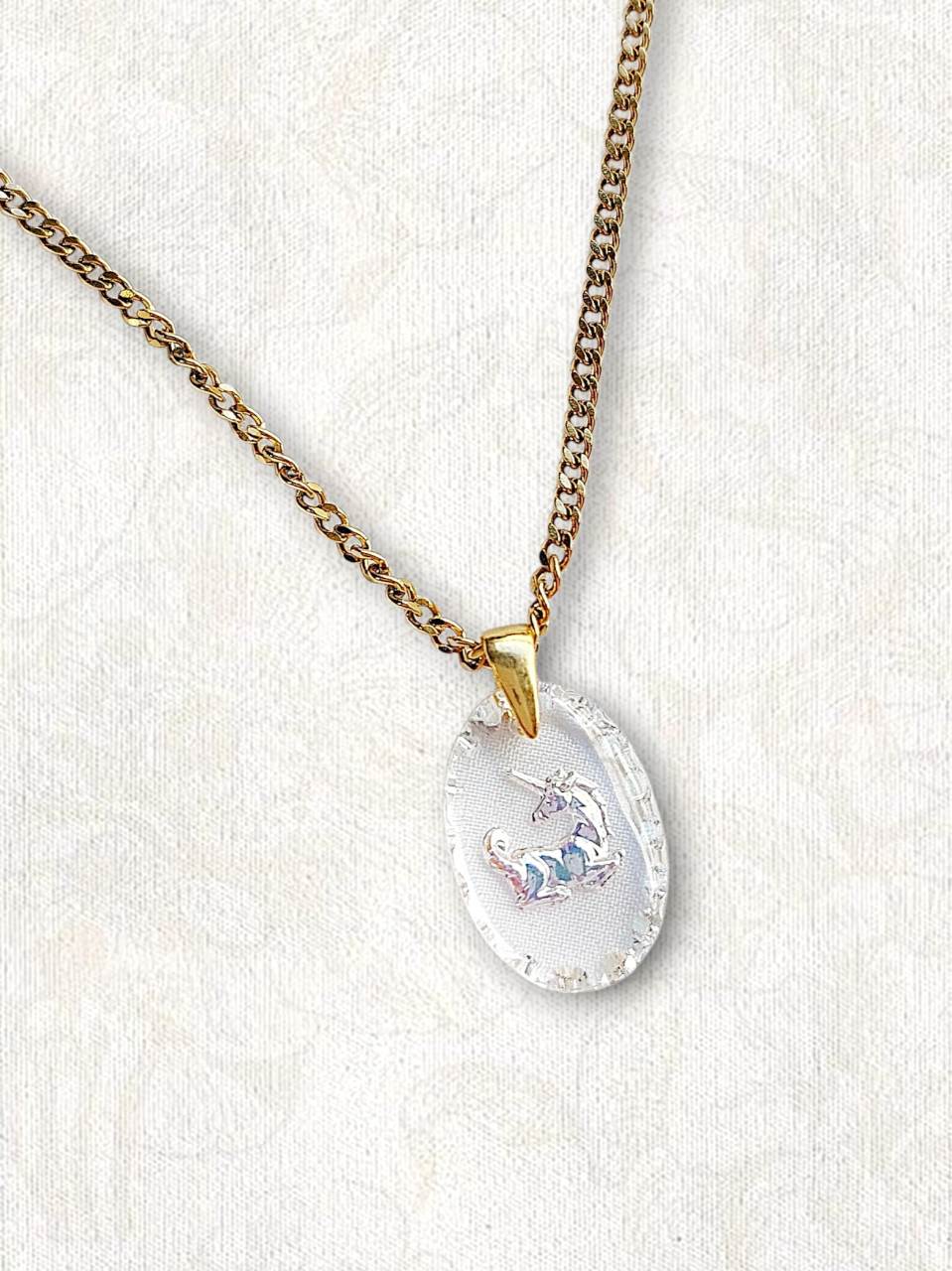 MYTHIC collier aurora licorne